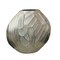 Kingston Living Hammered Design Tabletop Vase - 12" - Silver and Black